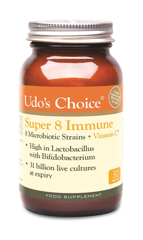 Super 8 Immune 8 Microbiotic Strains + Vitamin C 30's